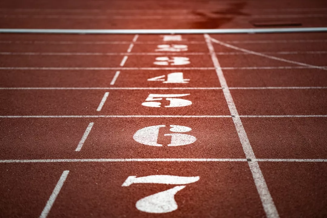 Photo Triathlon finish line
